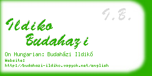 ildiko budahazi business card