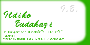 ildiko budahazi business card